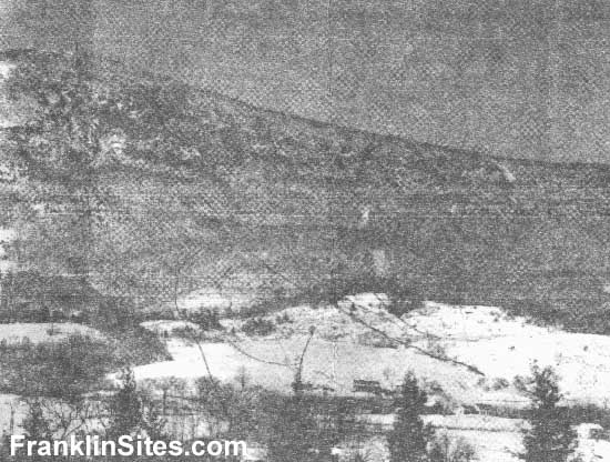 Late 1950s overview of the Thunderbolt Ski Area slopes
