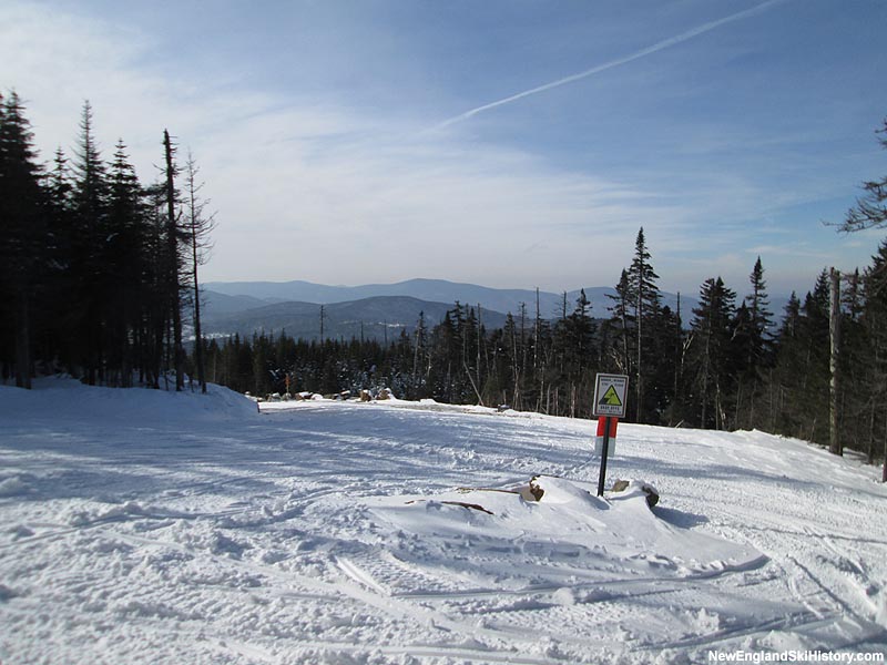The proposed unloading area of the highest lift on Dixville Peak (2014)