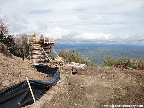 The top terminal footings of the Mittersill double chair (2010)