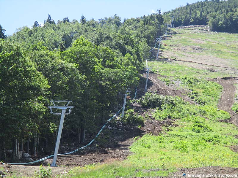 Snowmaking and T-Bar installation on the Taft Superslope (2016)