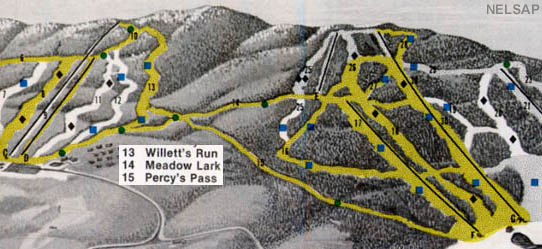 The interconnect on the 1988 Crotched trail map