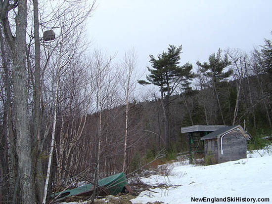 The now-removed bottom terminal of the Summit T-Bar (2004)