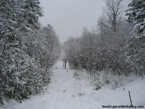 Looking up the Summit T-Bar lift line (2007)