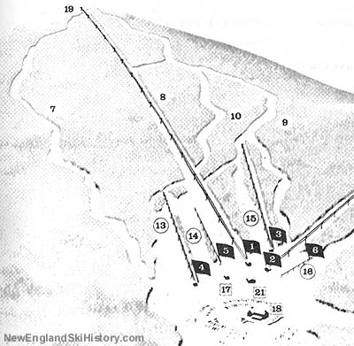 The new Gunstock area map in 1962