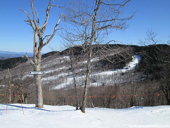 Pinnacle Peak trail clearing as seen from Upper Ridge (2014)