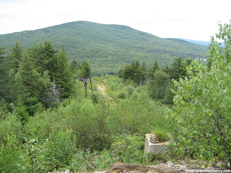 The former top terminals of the main T-Bar and quad chairlift (2006)