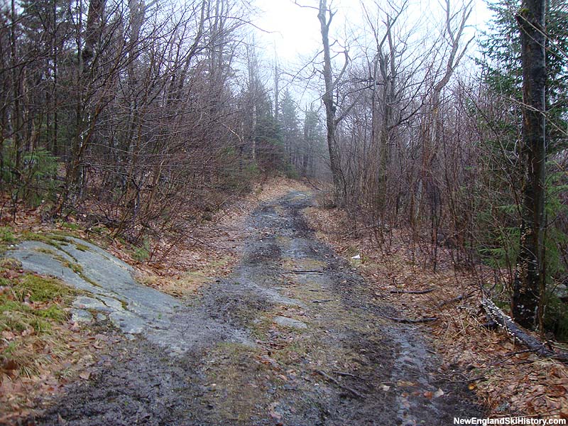 The trail connecting the summit area and upper mountain area (2010)