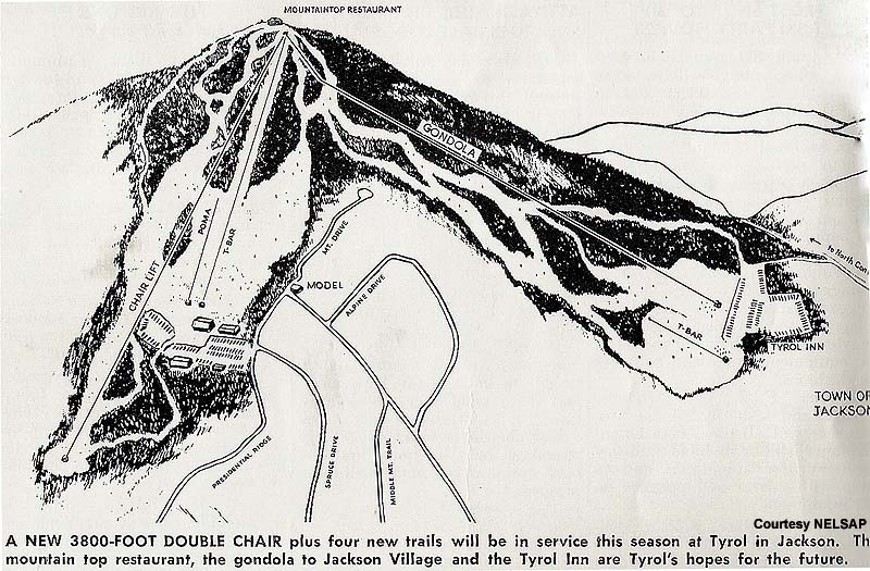 A 1968 Tyrol Map from the Mt. Washington Valley Signal