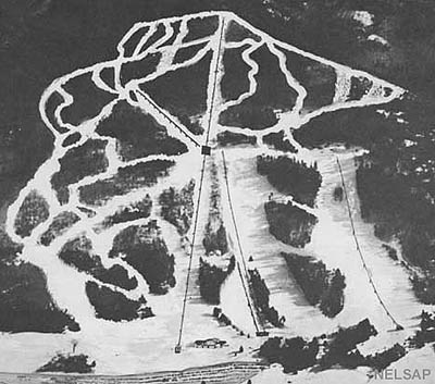 The 1968 Ascutney trail map