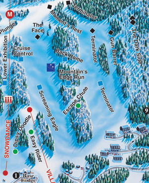 The 2006 Ascutney trail map showing the renamed West Slope as Terminator