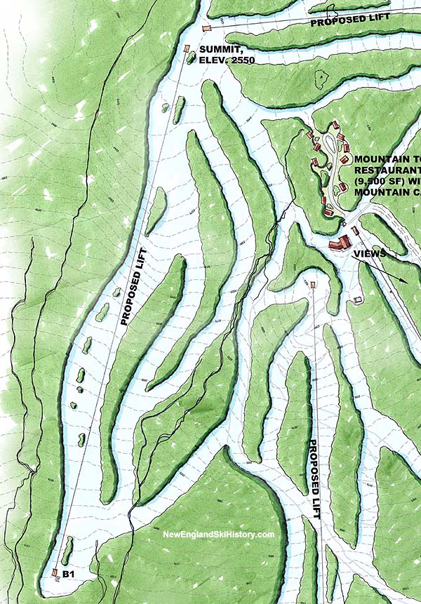 A 2011 Plymouth Notch Summit Area proposal map