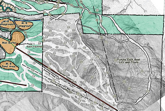 The East Bowl on a 2008 development map