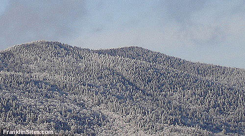 The abandoned lift line as seen in 2006