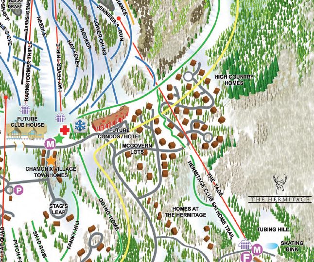 The Hermitage Connection on the 2013-14 Haystack Club trail map