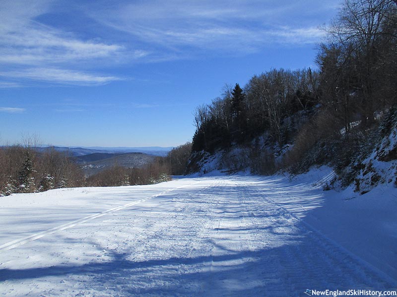 Looking down the connector trail (2016)