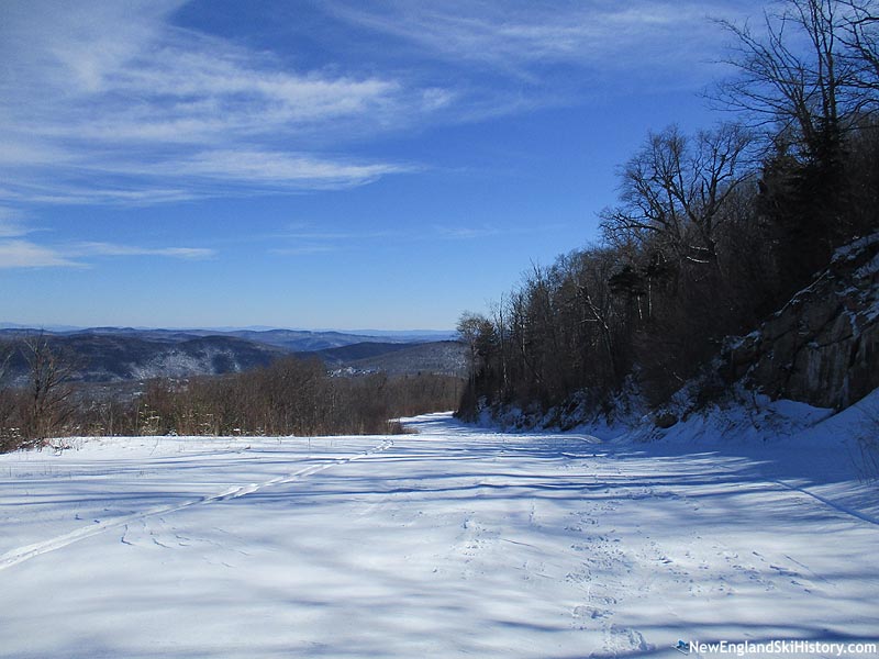 Looking down the connector trail (2016)