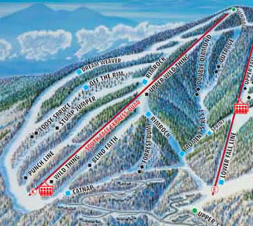 South Face on the 2002 Okemo trail map