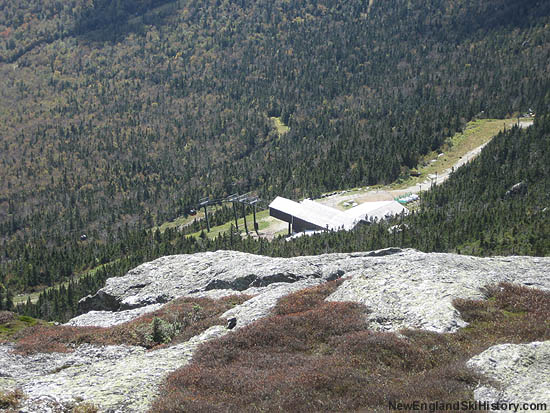 Looking down from the Chin at the top terminal of the gondola (2006)