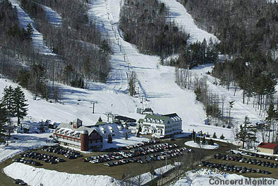 The Ragged Mountain, NH base area