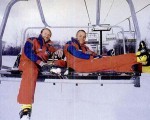 The Chip Carey and Jerry Muth on the Whiffletree Quad in the late 1980s