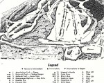 Pleasant Mountain trail map circa 1970s or early 1980s