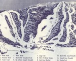 1968-69 Middlebury College Snow Bowl Trail Map