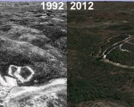 Ski Sundown Aerial Imagery, 1992 vs. 2012