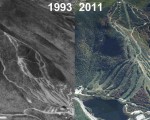 Cannon Mountain Aerial Imagery, 1993 vs. 2011