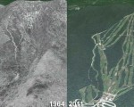 Waterville Valley Aerial Imagery, 1964 vs. 2011