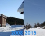 Wildcat ski area summit, 2008 vs. 2015