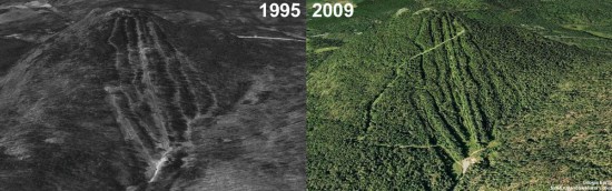 Mt. Watatic Aerial Imagery, 1995 vs. 2009