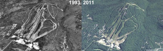 Cranmore Aerial Imagery, 1993 vs. 2011