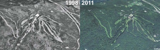 King Ridge Aerial Imagery, 1998 vs. 2011