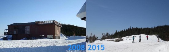 Wildcat ski area summit, 2008 vs. 2015
