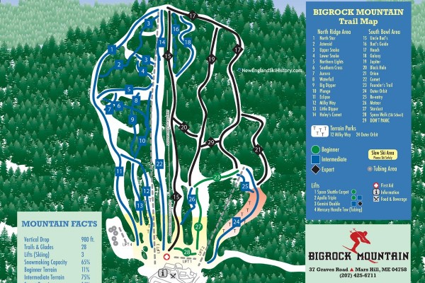 2022-23 Big Rock Trail Map