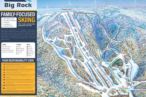 2025-26 Big Rock Trail Map