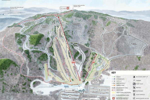 2025-26 Black Mountain Trail Map