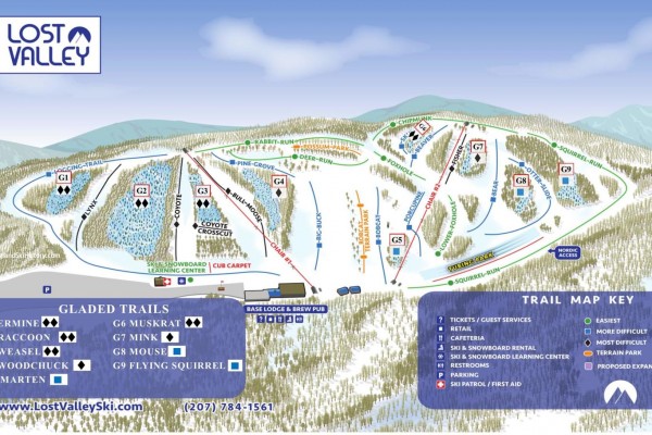 2022-23 Lost Valley Trail Map