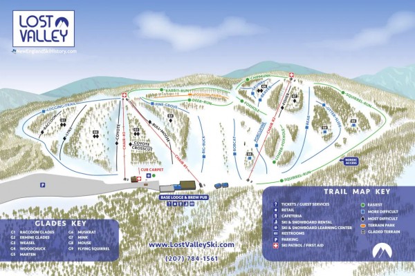 2024-25 Lost Valley Trail Map