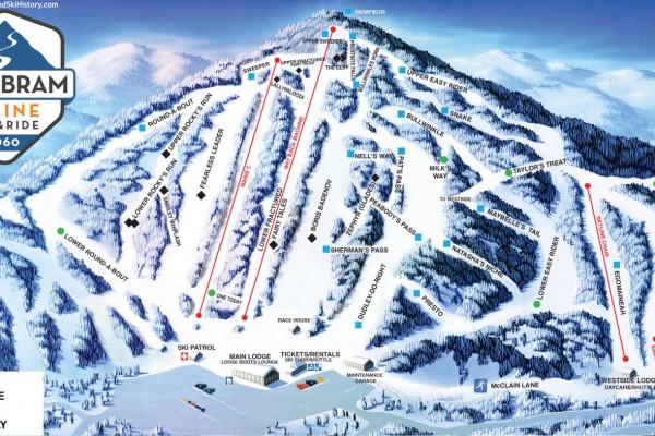 2022-23 Mt. Abram Trail Map