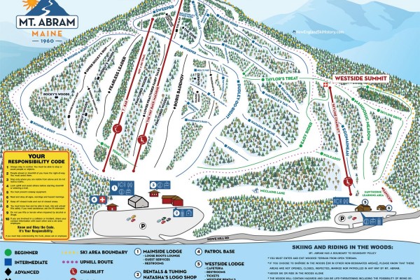 2025-26 Mt. Abram Trail Map