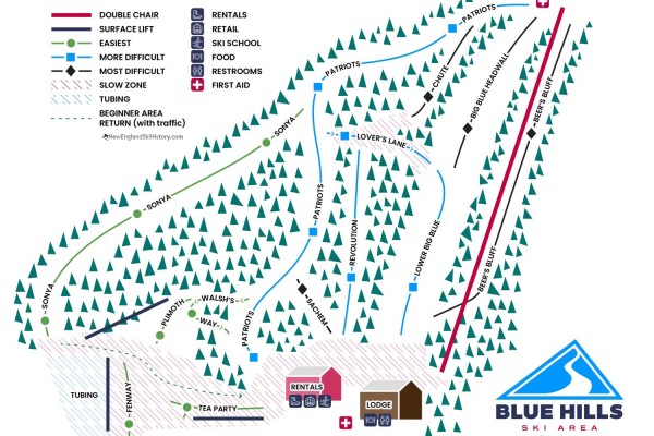2024-25 Blue Hills Trail Map