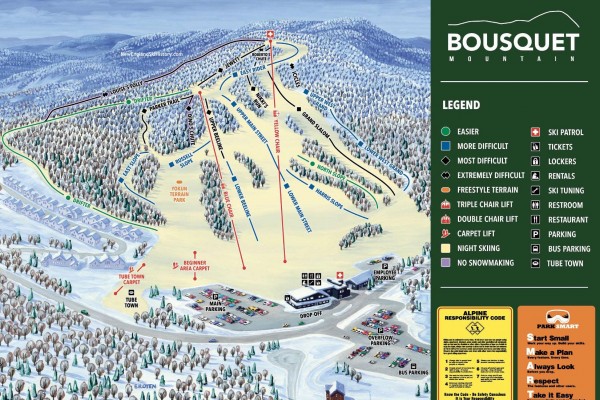 2025-26 Bousquet Trail Map