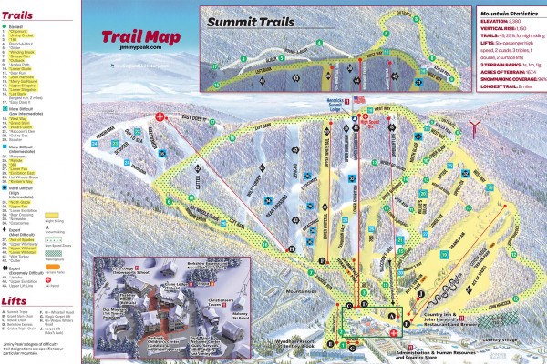 2022-23 Jiminy Peak Trail Map