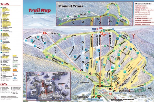 2024-25 Jiminy Peak Trail Map