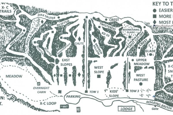 2022-23 Mt. Greylock Ski Club Trail Map