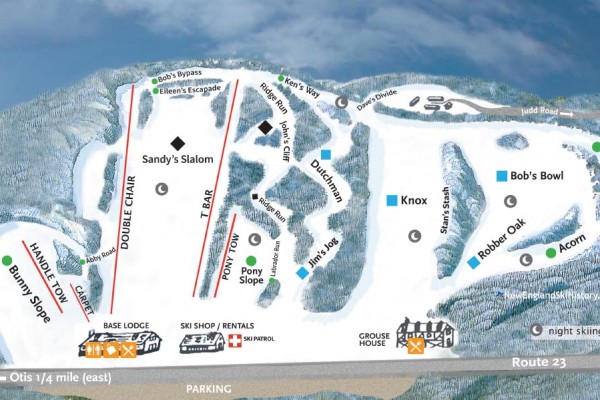 2025-26 Otis Ridge Trail Map
