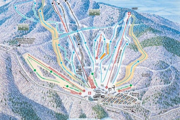 2024-25 Wachusett Mountain Trail Map