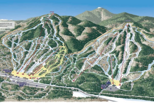 2025-26 Attitash Trail Map