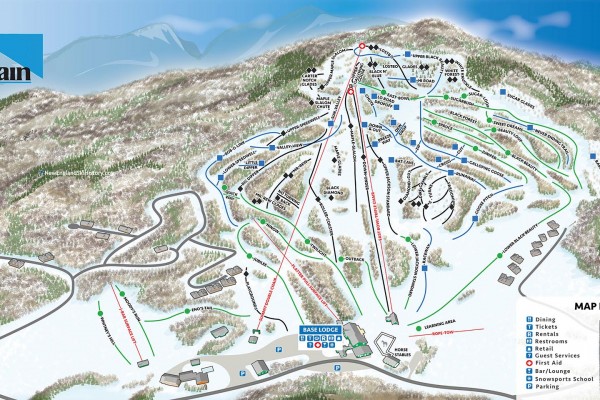 2022-23 Black Mountain Trail Map
